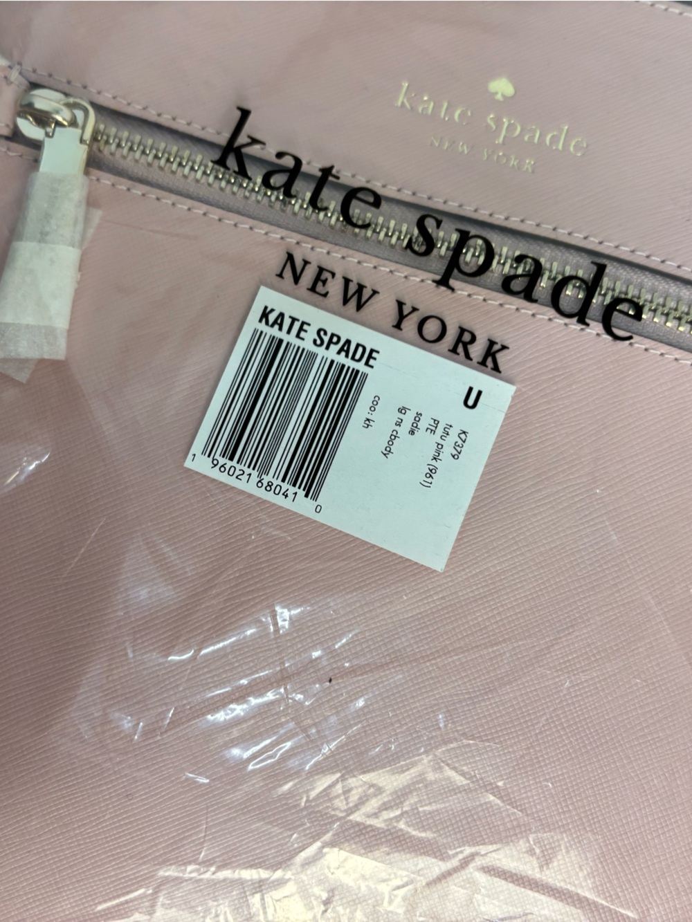 BRAND NEW Kate Spade Sadie CrossBody Slim Tutu Pink Saffiano Leather Purse - Picture 5 of 8